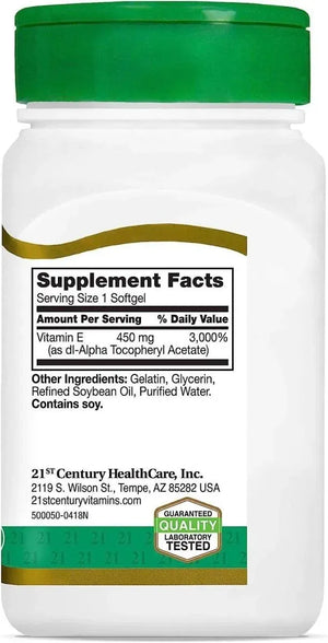 21ST CENTURY - 21st Century E 1000 I.U. 55 Capsulas Blandas - The Red Vitamin MX - Suplementos Alimenticios - {{ shop.shopifyCountryName }}