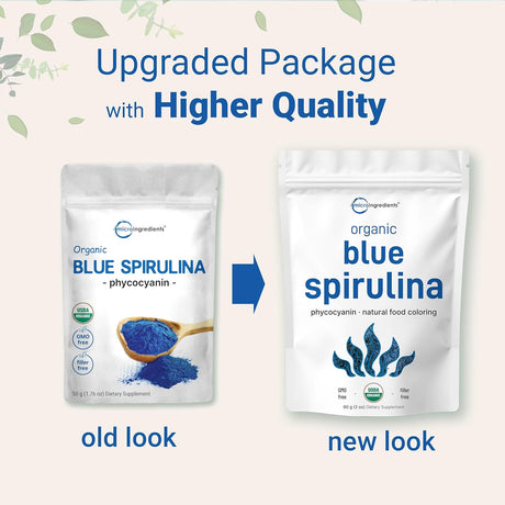 Micro Ingredients Organic Blue Spirulina Powder 50Gr.