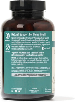 NATUREWISE - Naturewise NatureWise Multivitamin for Men + Stress Support + Fulvic Ionic Minerals + Probiotics for Immunity 60 Capsulas - The Red Vitamin MX - Suplementos Alimenticios - {{ shop.shopifyCountryName }}