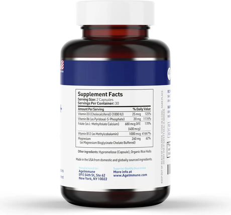 AGEIMMUNE - AgeImmune Vitamin B Complex 60 Capsulas - The Red Vitamin MX - Suplementos Alimenticios - {{ shop.shopifyCountryName }}