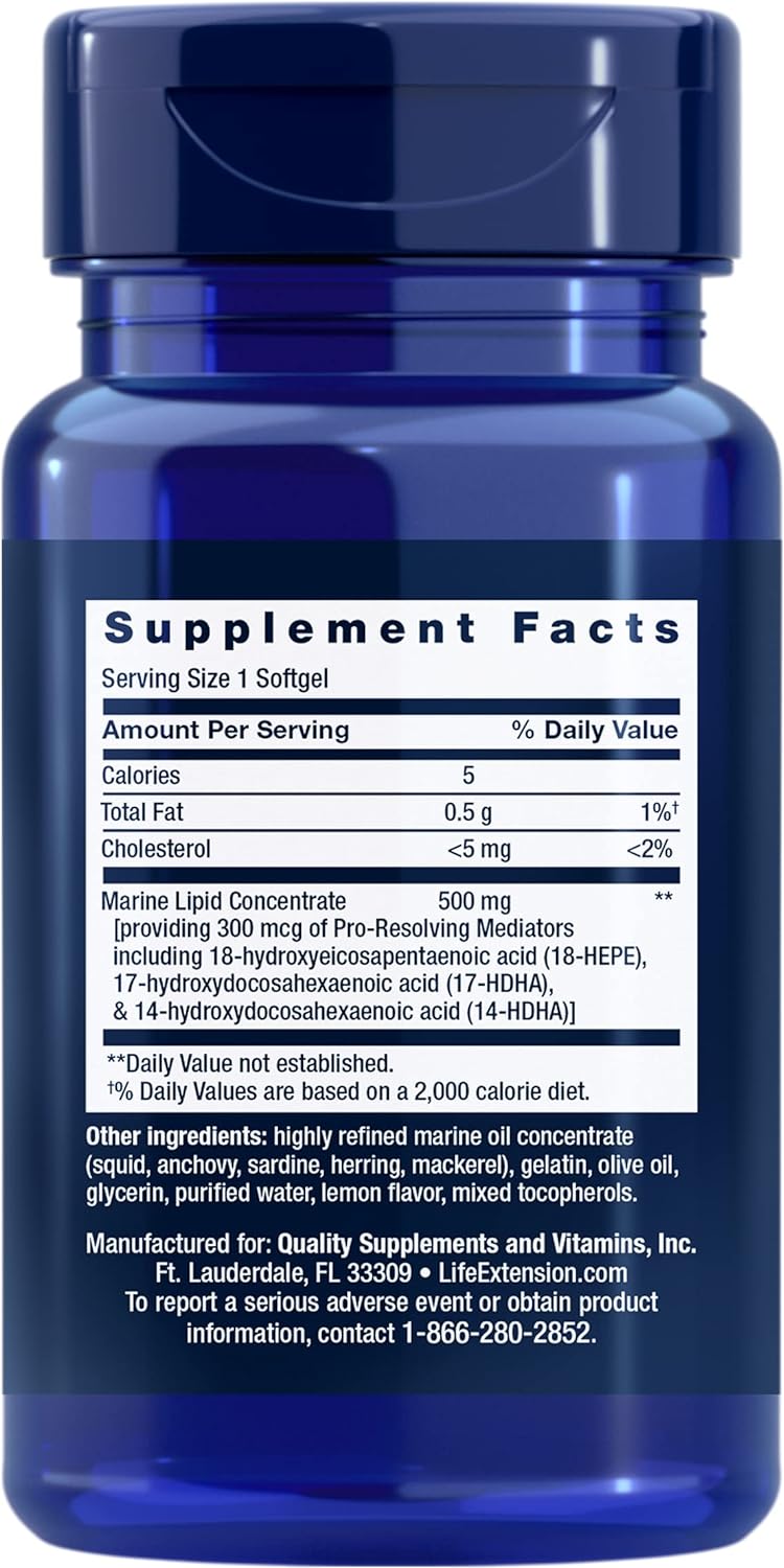 Life Extension Pro-Resolving Mediators 30 Capsulas Blandas