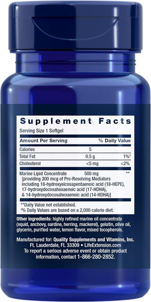 Life Extension Pro-Resolving Mediators 30 Capsulas Blandas