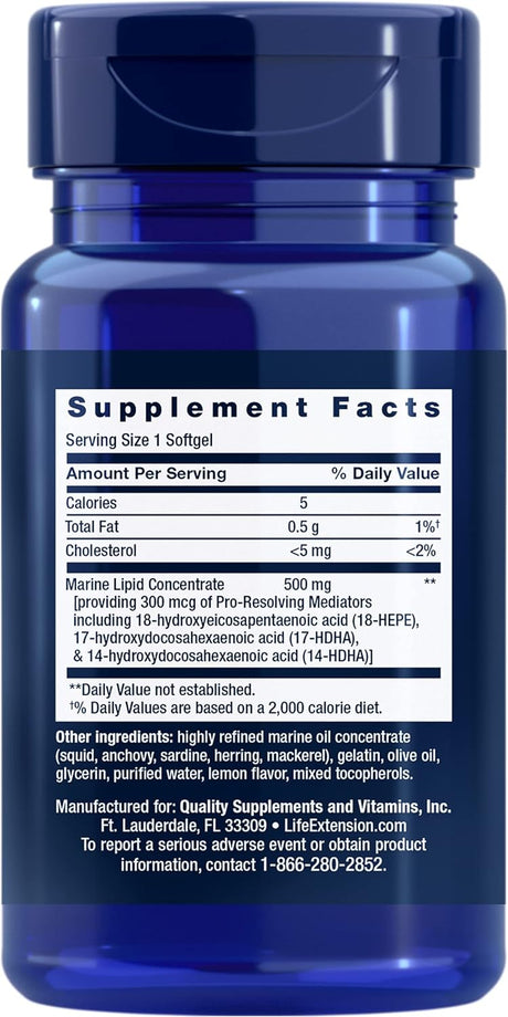 Life Extension Pro-Resolving Mediators 30 Capsulas Blandas