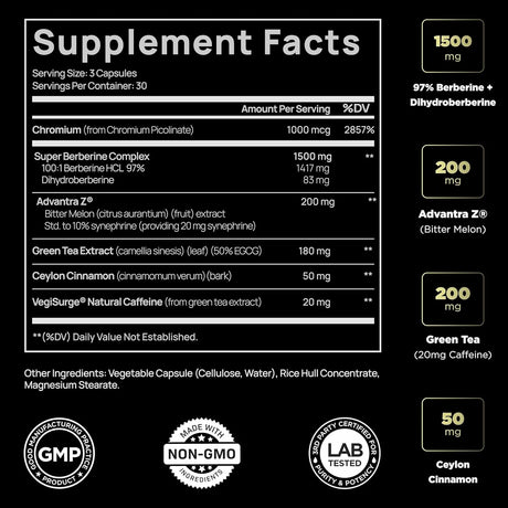 TERRA ELMNT - TERRA ELMNT Berberine GLP-1 90 Capsulas - The Red Vitamin MX - Suplementos Alimenticios - {{ shop.shopifyCountryName }}