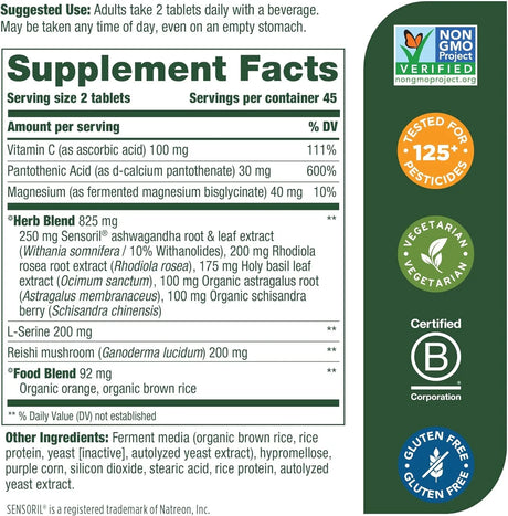 MEGAFOOD - MegaFood Adrenal Strength 90 Tabletas - The Red Vitamin MX - Suplementos Alimenticios - {{ shop.shopifyCountryName }}
