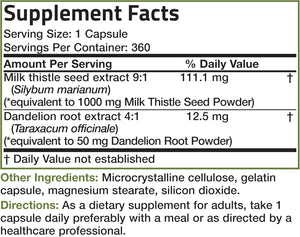 BRONSON - Bronson Milk Thistle Silymarin Marianum & Dandelion Root Liver Health Support 360 Capsulas - The Red Vitamin MX - Suplementos Alimenticios - {{ shop.shopifyCountryName }}