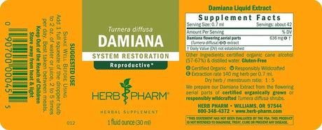 HERB PHARM - Herb Pharm Damiana Extract 1 Fl.Oz. 2 Pack - The Red Vitamin MX - Suplementos Alimenticios - {{ shop.shopifyCountryName }}