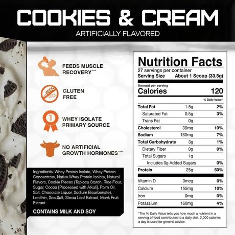 RIVAL NUTRITION - Rival Nutrition Naturally Flavored Rival Whey Cookies and Cream 907Gr. - The Red Vitamin MX - Suplementos Alimenticios - {{ shop.shopifyCountryName }}