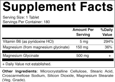 VITAMATIC - Vitamatic Magnesium Glycinate 500Mg. 180 Tabletas 2 Pack - The Red Vitamin MX - Suplementos Alimenticios - {{ shop.shopifyCountryName }}