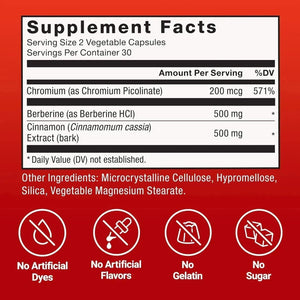 FORCE FACTOR - Force Factor Ultra Berberine 500Mg. 60 Capsulas - The Red Vitamin MX - Suplementos Alimenticios - {{ shop.shopifyCountryName }}