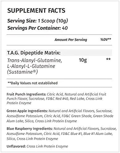 METABOLIC NUTRITION - Metabolic Nutrition TAG Trans Alanyl Glutamine 40 Servicios 400Gr. Blue Raspberry - The Red Vitamin MX - Suplementos Alimenticios - {{ shop.shopifyCountryName }}