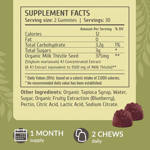 HERBAMAMA - HERBAMAMA Milk Thistle Gummies 1500Mg. 60 Gomitas - The Red Vitamin MX - Suplementos Alimenticios - {{ shop.shopifyCountryName }}