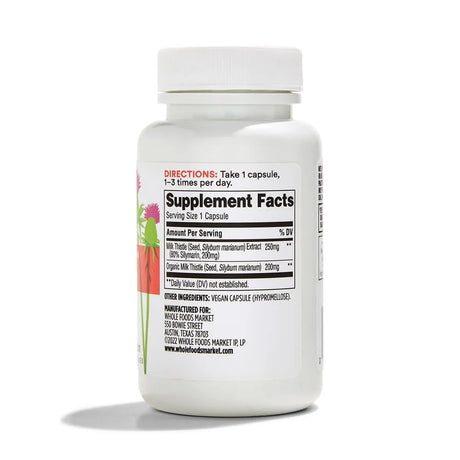 365 - 365 By Whole Foods Market Milk Thistle 60 Capsulas - The Red Vitamin MX - Suplementos Alimenticios - {{ shop.shopifyCountryName }}
