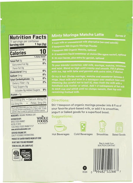 365 - 365 By Whole Foods Market Moringa Powder 142Gr. - The Red Vitamin MX - Suplementos Alimenticios - {{ shop.shopifyCountryName }}