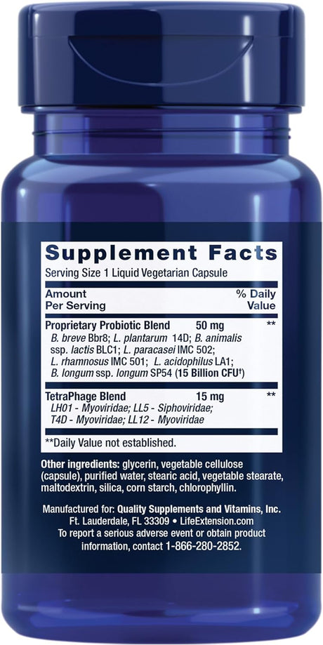 Life Extension FLORASSIST GI with Phage Technology 30 Capsulas