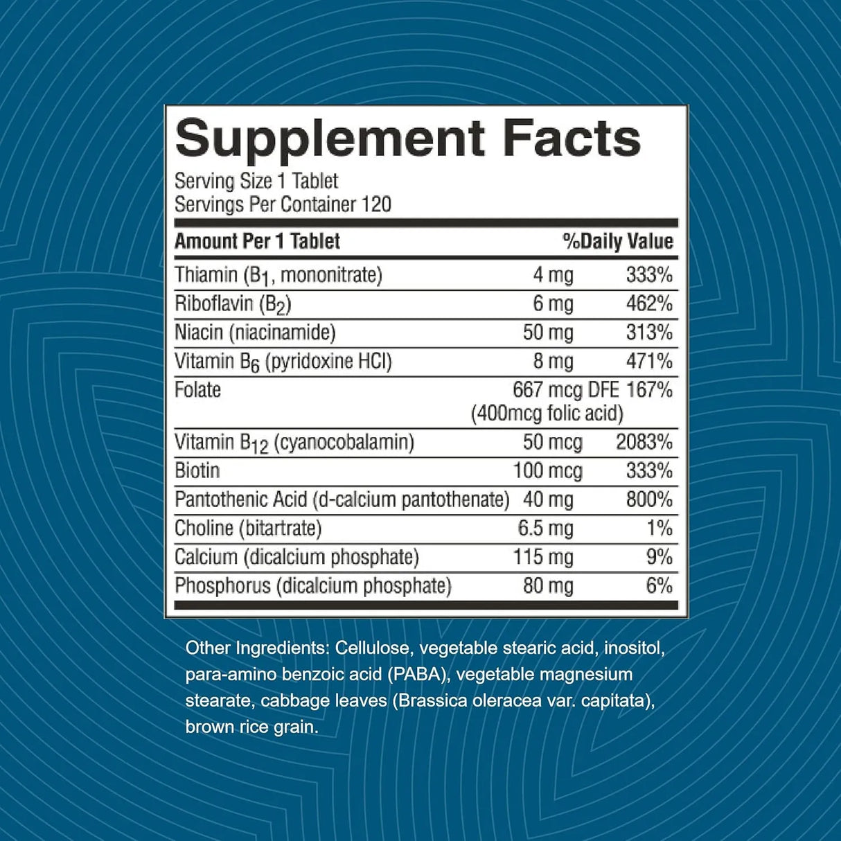 NATURES SUNSHINE - Nature's Sunshine Balanced B Complex 120 Tabletas - The Red Vitamin MX - Suplementos Alimenticios - {{ shop.shopifyCountryName }}