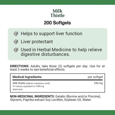 NATURE'S BOUNTY - Nature's Bounty Milk Thistle 1000Mg. 200 Capsulas Blandas - The Red Vitamin MX - Suplementos Alimenticios - {{ shop.shopifyCountryName }}