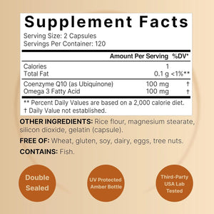 NATUREBELL - NatureBell CoQ10 100Mg. with Omega 3 240 Capsulas - The Red Vitamin MX - Suplementos Alimenticios - {{ shop.shopifyCountryName }}