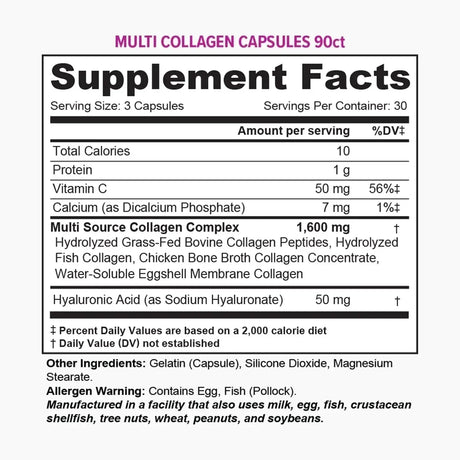 VITAUTHORITY - Vitauthority Multi Collagen 90 Capsulas - The Red Vitamin MX - Suplementos Alimenticios - {{ shop.shopifyCountryName }}