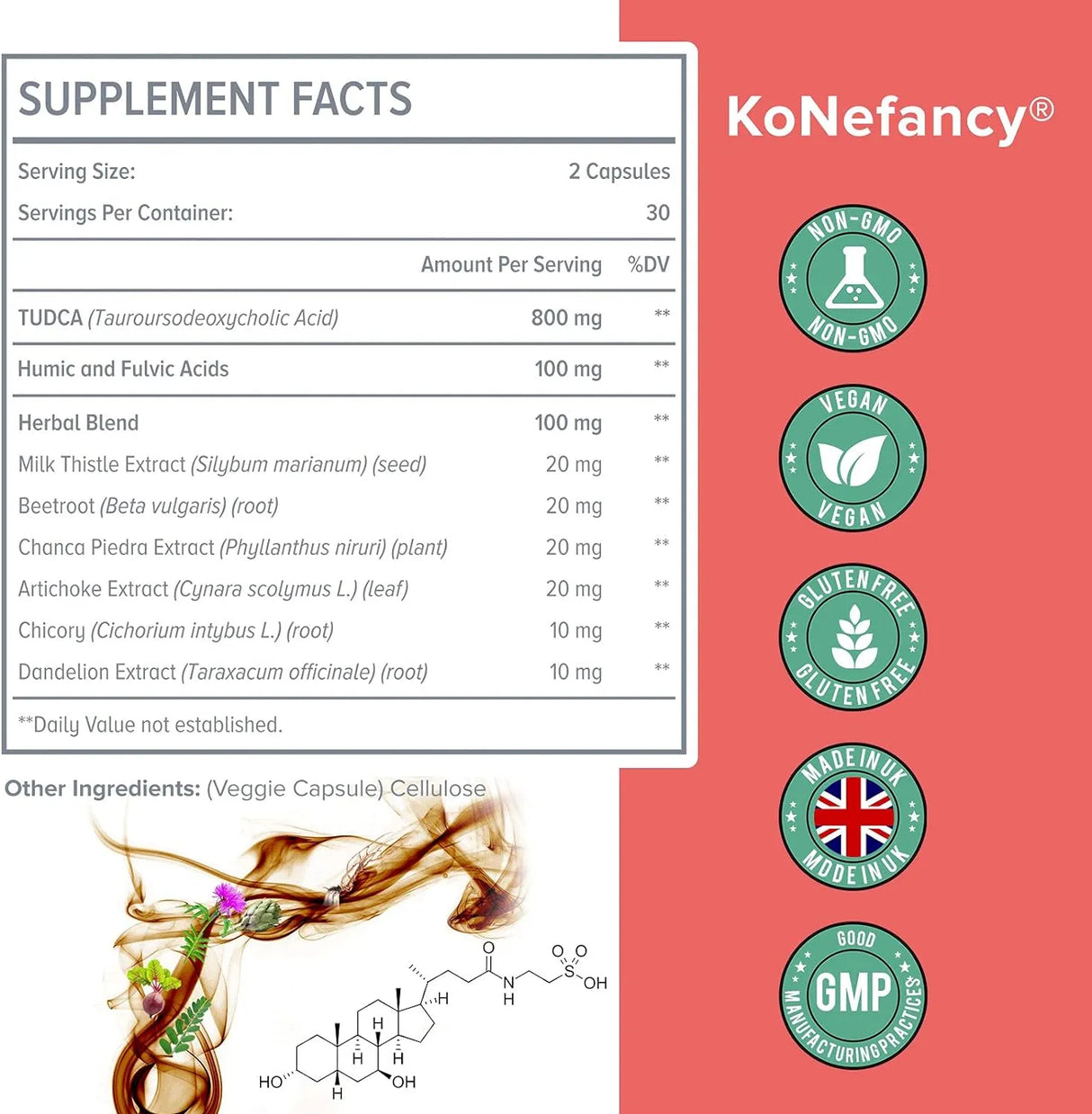 KONEFANCY - KoNefancy TUDCA Liver 1000Mg. 60 Capsulas - The Red Vitamin MX - Suplementos Alimenticios - {{ shop.shopifyCountryName }}