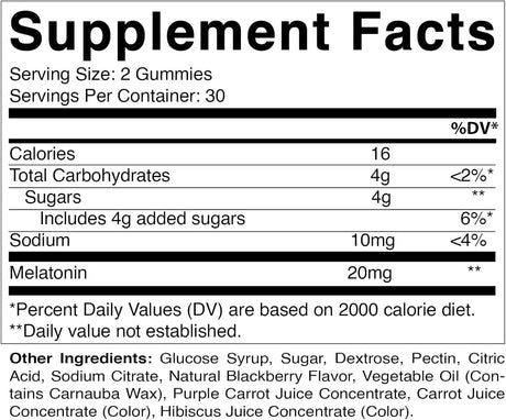 VITAMATIC - Vitamatic Melatonin 20Mg. 60 Gomitas - The Red Vitamin MX - Suplementos Alimenticios - {{ shop.shopifyCountryName }}