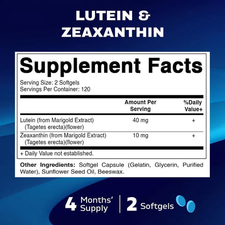 VITAMATIC - Vitamatic Lutein 40Mg. with Zeaxanthin 10Mg. 240 Capsulas Blandas - The Red Vitamin MX - Suplementos Alimenticios - {{ shop.shopifyCountryName }}