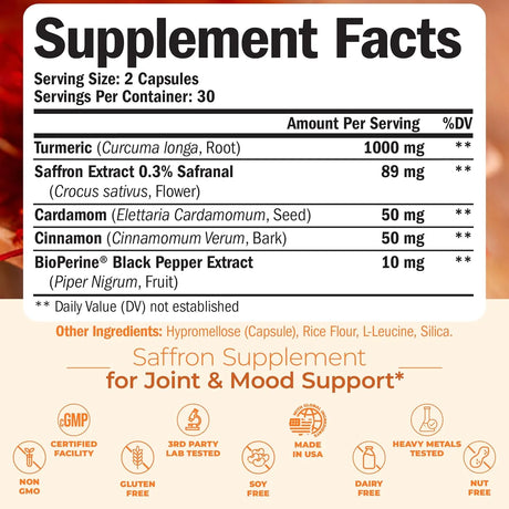VIMERSON HEALTH - Vimerson Health Turmeric Saffron 60 Capsulas 2 Pack - The Red Vitamin MX - Suplementos Alimenticios - {{ shop.shopifyCountryName }}