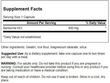 SWANSON - Swanson Berberine 400Mg. 60 Capsulas 2 Pack - The Red Vitamin MX - Suplementos Alimenticios - {{ shop.shopifyCountryName }}