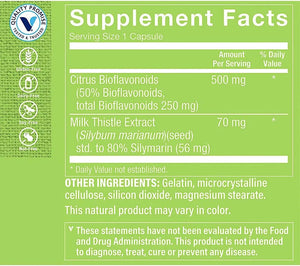 THE VITAMIN SHOPPE - The Vitamin Shoppe Milk Thistle Extract 70Mg. 100 Capsulas - The Red Vitamin MX - Suplementos Alimenticios - {{ shop.shopifyCountryName }}