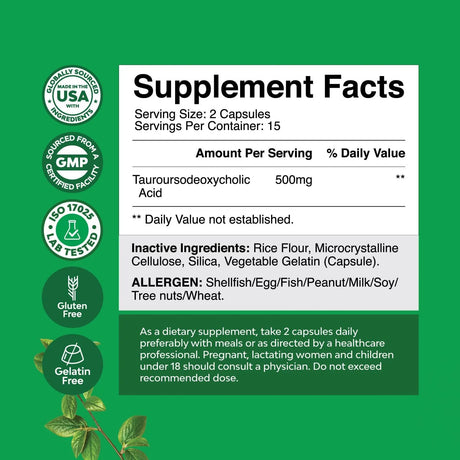 NATURES CRAFT - Natures Craft TUDCA 30 Capsulas - The Red Vitamin MX - Suplementos Alimenticios - {{ shop.shopifyCountryName }}
