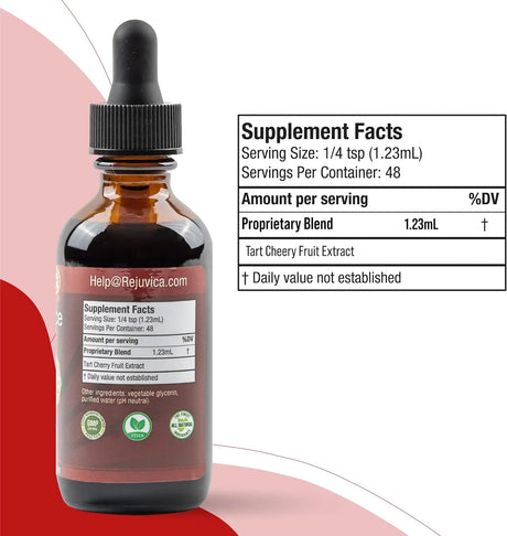 REJUVICA HEALTH - Rejuvica Health Cherry Force Advanced Tart Cherry Extract 2 Fl.Oz. - The Red Vitamin MX - Suplementos Alimenticios - {{ shop.shopifyCountryName }}