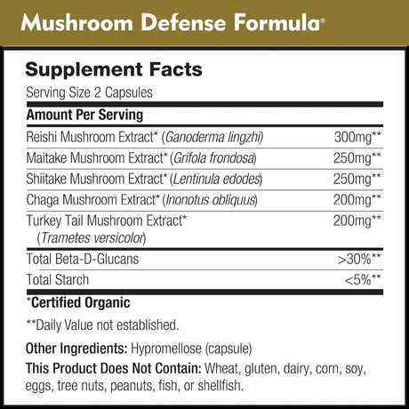 DAILY NUTRA - DailyNutra Mushroom Defense Formula 60 Capsulas - The Red Vitamin MX - Suplementos Alimenticios - {{ shop.shopifyCountryName }}