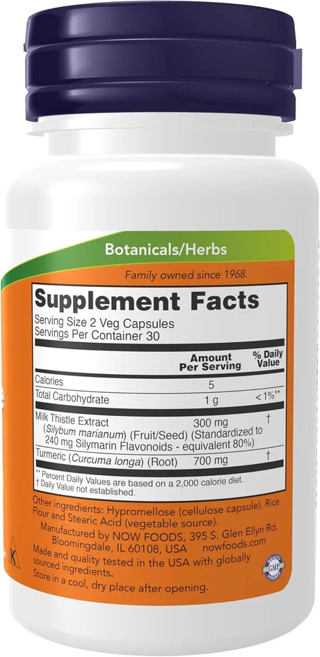 NOW SUPPLEMENTS - NOW Foods Supplements Silymarin Milk Thistle Extract 150Mg. 60 Capsulas - The Red Vitamin MX - Suplementos Alimenticios - {{ shop.shopifyCountryName }}