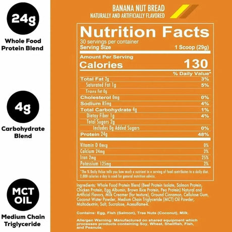 REDCON1 - REDCON1 MRE Lite Whole Food Protein Powder Banana Nut Bread 30 Servicios - The Red Vitamin MX - Suplementos Alimenticios - {{ shop.shopifyCountryName }}