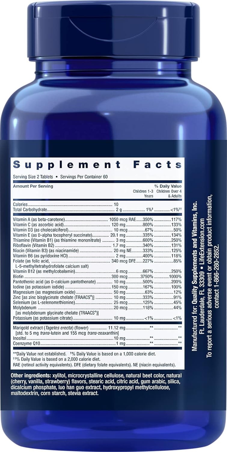 Life Extension Children's Formula Mix 120 Tabletas Masticables