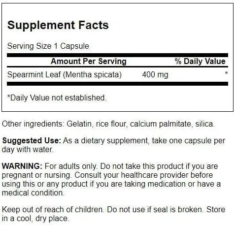 SWANSON - Swanson Full Spectrum Spearmint Leaf 400Mg. 60 Capsulas - The Red Vitamin MX - Suplementos Alimenticios - {{ shop.shopifyCountryName }}