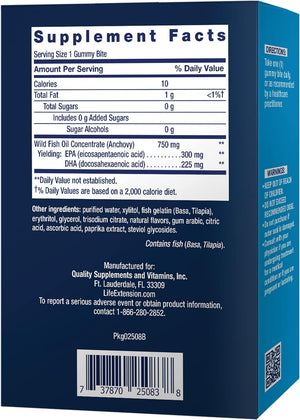 Life Extension Omega-3 Fish Oil Gummy Bites 36 Gomitas
