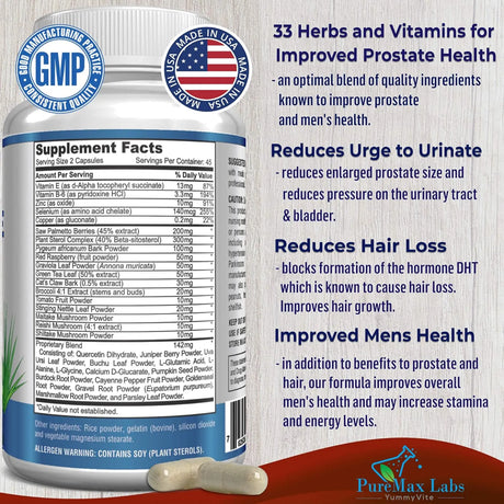 PUREMAX LABS - PureMax Labs Prostate Support 90 Capsulas - The Red Vitamin MX - Suplementos Alimenticios - {{ shop.shopifyCountryName }}