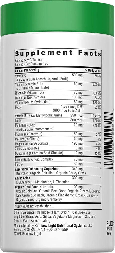 RAINBOW LIGHT - Rainbow Light Complete B-Complex 90 Tabletas - The Red Vitamin MX - Suplementos Alimenticios - {{ shop.shopifyCountryName }}