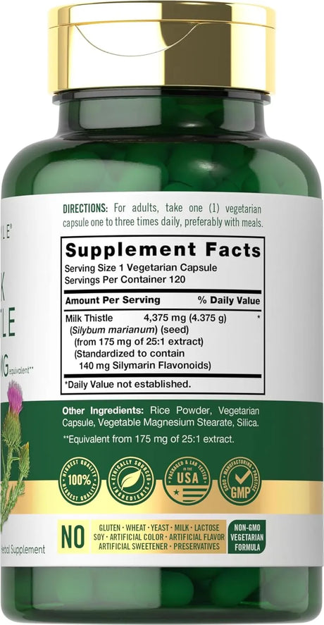 CARLYLE - Carlyle Milk Thistle 4375Mg. 120 Capsulas - The Red Vitamin MX - Suplementos Alimenticios - {{ shop.shopifyCountryName }}
