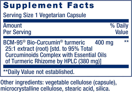 Life Extension Super Bio-Curcumin Turmeric Extract 60 Capsulas