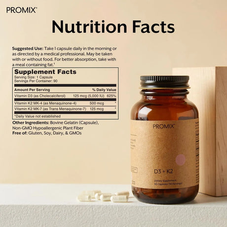 PROMIX - Promix Nutrition Vitamin D3 K2 90 Capsulas - The Red Vitamin MX - Suplementos Alimenticios - {{ shop.shopifyCountryName }}
