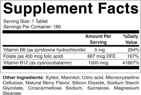 VITAMATIC - Vitamatic Folic Acid B12 B6 180 Tabletas - The Red Vitamin MX - Suplementos Alimenticios - {{ shop.shopifyCountryName }}
