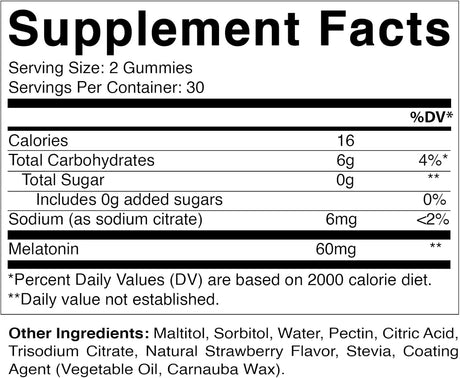 VITAMATIC - Vitamatic Sugar Free Melatonin 60Mg. 60 Gomitas - The Red Vitamin MX - Suplementos Alimenticios - {{ shop.shopifyCountryName }}