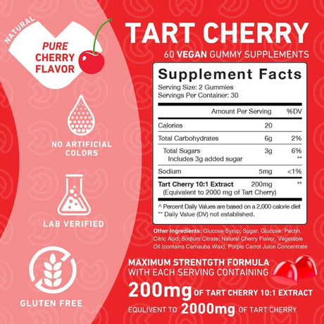PUREFINITY - PUREFINITY Tart Cherry Gummies 60 Gomitas 2 Pack - The Red Vitamin MX - Suplementos Alimenticios - {{ shop.shopifyCountryName }}