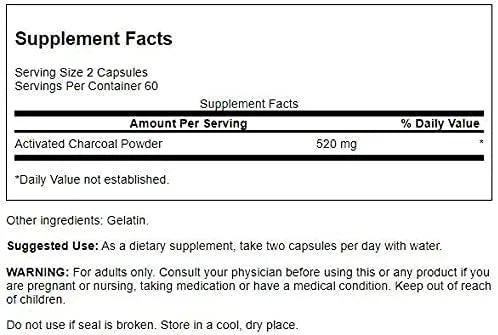 SWANSON - Swanson Activated Charcoal 260Mg. 120 Capsulas 2 Pack - The Red Vitamin MX - Suplementos Alimenticios - {{ shop.shopifyCountryName }}