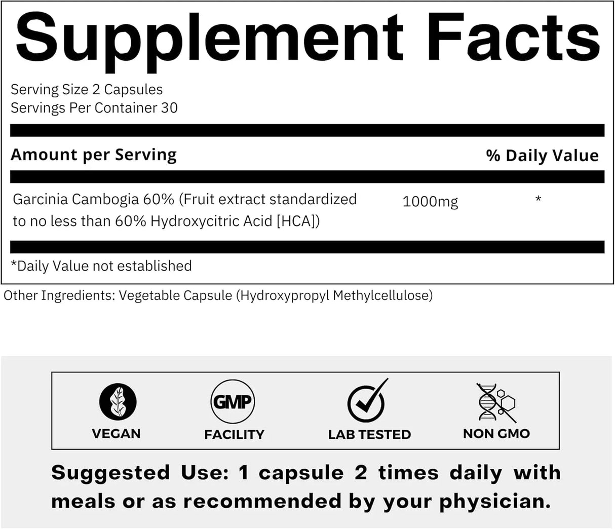 FOLIUS LABS - FOLIUS LABS Pure Garcinia Cambogia Extract 500Mg. 60 Capsulas - The Red Vitamin MX - Suplementos Alimenticios - {{ shop.shopifyCountryName }}