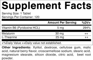 VITAMATIC - Vitamatic Melatonin 30Mg. 120 Tabletas 2 Pack - The Red Vitamin MX - Suplementos Alimenticios - {{ shop.shopifyCountryName }}