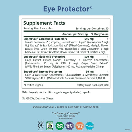 PURE SYNERGY - PURE SYNERGY Eye Protector 60 Capsulas - The Red Vitamin MX - Suplementos Alimenticios - {{ shop.shopifyCountryName }}