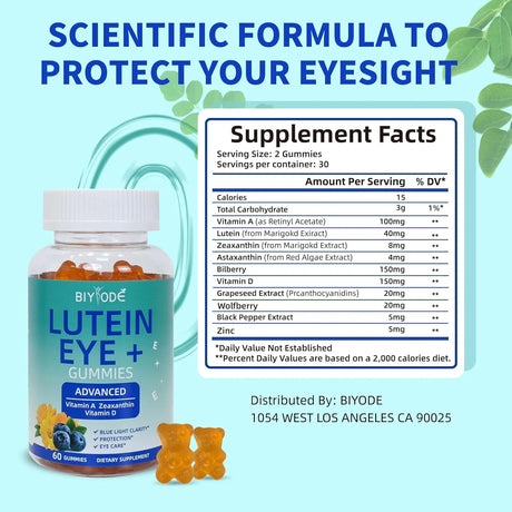 BIYODE - BIYODE Lutein Gummies 60 Gomitas - The Red Vitamin MX - Suplementos Alimenticios - {{ shop.shopifyCountryName }}